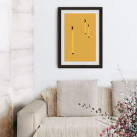 Yellow Windows Art Print Black Frame | Bombinate Yellow Windows Art Print Black Frame | Bombinate