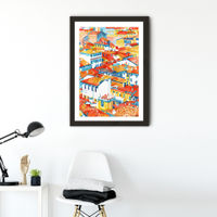 Verona Ulice Art Print Black Frame | Bombinate Verona Ulice Art Print Black Frame | Bombinate