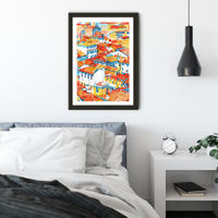Verona Ulice Art Print Black Frame | Bombinate Verona Ulice Art Print Black Frame | Bombinate