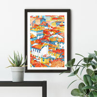Verona Ulice Art Print Black Frame | Bombinate Verona Ulice Art Print Black Frame | Bombinate