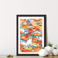 Verona Ulice Art Print Black Frame | Bombinate Verona Ulice Art Print Black Frame | Bombinate