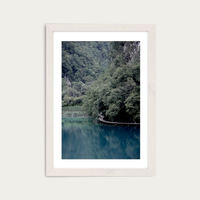 The Path Under Trees Art Print White Frame | Bombinate The Path Under Trees Art Print White Frame | Bombinate