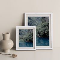 The Path Under Trees Art Print White Frame | Bombinate The Path Under Trees Art Print White Frame | Bombinate