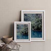 The Path Under Trees Art Print White Frame | Bombinate The Path Under Trees Art Print White Frame | Bombinate