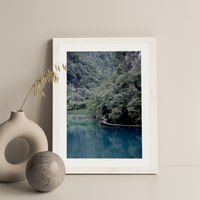 The Path Under Trees Art Print White Frame | Bombinate The Path Under Trees Art Print White Frame | Bombinate