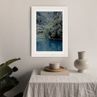 The Path Under Trees Art Print White Frame | Bombinate The Path Under Trees Art Print White Frame | Bombinate