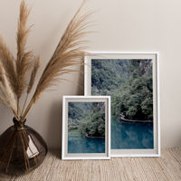 The Path Under Trees Art Print White Frame | Bombinate The Path Under Trees Art Print White Frame | Bombinate