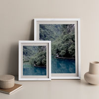 The Path Under Trees Art Print White Frame | Bombinate The Path Under Trees Art Print White Frame | Bombinate