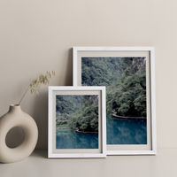 The Path Under Trees Art Print White Frame | Bombinate The Path Under Trees Art Print White Frame | Bombinate