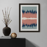 No Palmtrees Art Print Black Frame | Bombinate No Palmtrees Art Print Black Frame | Bombinate