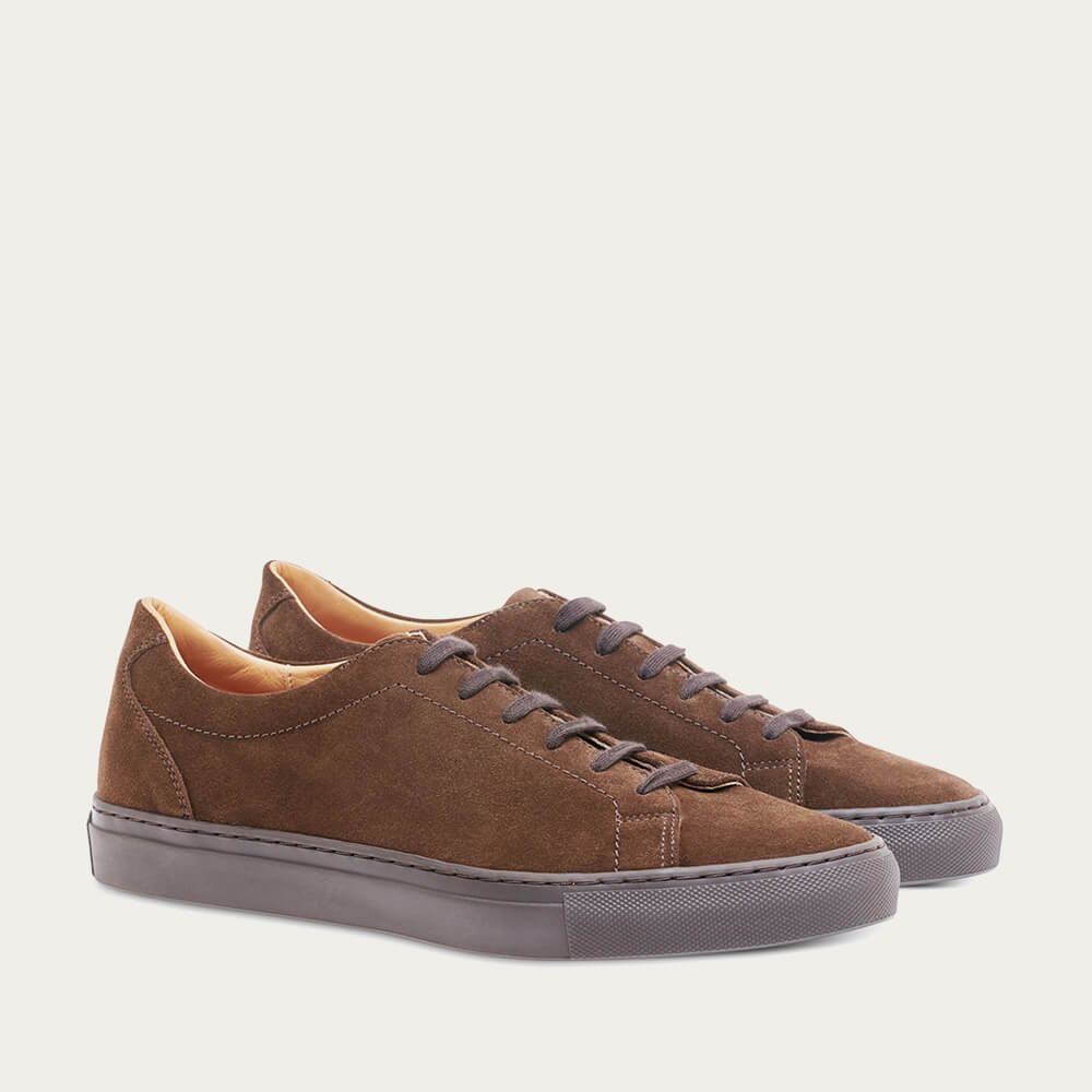 green suede tennis shoes