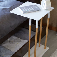 White Plain Sliding Couch End Table | Bombinate White Plain Sliding Couch End Table | Bombinate