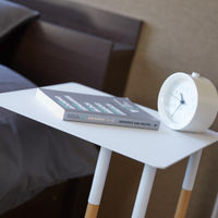 White Plain Sliding Couch End Table | Bombinate White Plain Sliding Couch End Table | Bombinate