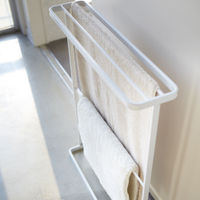 White Tower Standing Bath Towel Hanger | Bombinate White Tower Standing Bath Towel Hanger | Bombinate