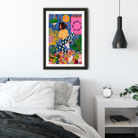 Just Chillin Art Print Black Frame | Bombinate Just Chillin Art Print Black Frame | Bombinate