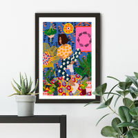 Just Chillin Art Print Black Frame | Bombinate Just Chillin Art Print Black Frame | Bombinate