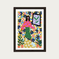 I'm Waking Up Happy Everyday Art Print Black Frame | Bombinate I'm Waking Up Happy Everyday Art Print Black Frame | Bombinate