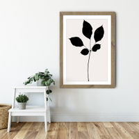 Maroon Leaf Art Print Oak Frame | Bombinate Maroon Leaf Art Print Oak Frame | Bombinate