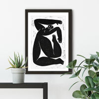 Choregraphic Character I Art Print Black Frame | Bombinate Choregraphic Character I Art Print Black Frame | Bombinate