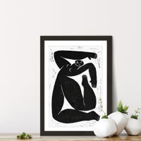 Choregraphic Character I Art Print Black Frame | Bombinate Choregraphic Character I Art Print Black Frame | Bombinate