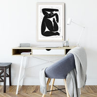 Choregraphic Character I Art Print White Frame | Bombinate Choregraphic Character I Art Print White Frame | Bombinate