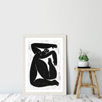 Choregraphic Character I Art Print White Frame | Bombinate Choregraphic Character I Art Print White Frame | Bombinate