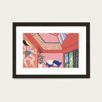 Flat Flat Art Print Black Frame | Bombinate Flat Flat Art Print Black Frame | Bombinate