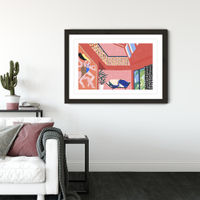 Flat Flat Art Print Black Frame | Bombinate Flat Flat Art Print Black Frame | Bombinate