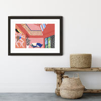Flat Flat Art Print Black Frame | Bombinate Flat Flat Art Print Black Frame | Bombinate