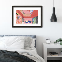 Flat Flat Art Print Black Frame | Bombinate Flat Flat Art Print Black Frame | Bombinate