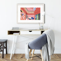 Flat Flat Art Print White Frame | Bombinate Flat Flat Art Print White Frame | Bombinate