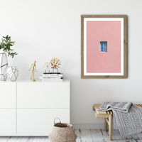 Pink Window Sky Art Print Oak Frame | Bombinate Pink Window Sky Art Print Oak Frame | Bombinate