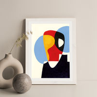 Revisit #5 Art Print White Frame | Bombinate Revisit #5 Art Print White Frame | Bombinate