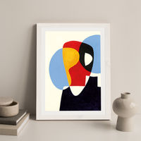 Revisit #5 Art Print White Frame | Bombinate Revisit #5 Art Print White Frame | Bombinate