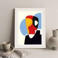 Revisit #5 Art Print White Frame | Bombinate Revisit #5 Art Print White Frame | Bombinate