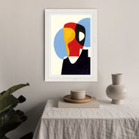 Revisit #5 Art Print White Frame | Bombinate Revisit #5 Art Print White Frame | Bombinate