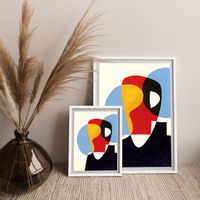 Revisit #5 Art Print White Frame | Bombinate Revisit #5 Art Print White Frame | Bombinate