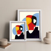 Revisit #5 Art Print White Frame | Bombinate Revisit #5 Art Print White Frame | Bombinate