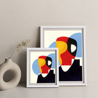 Revisit #5 Art Print White Frame | Bombinate Revisit #5 Art Print White Frame | Bombinate