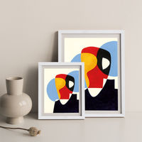Revisit #5 Art Print White Frame | Bombinate Revisit #5 Art Print White Frame | Bombinate