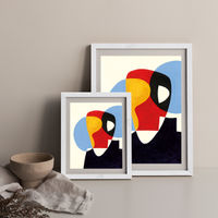 Revisit #5 Art Print White Frame | Bombinate Revisit #5 Art Print White Frame | Bombinate