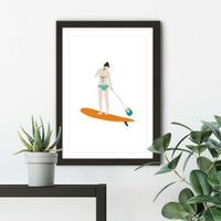 Sup Art Print Black Frame | Bombinate Sup Art Print Black Frame | Bombinate