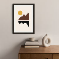 Big Sur Art Print Black Frame | Bombinate Big Sur Art Print Black Frame | Bombinate