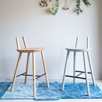 Dusty Pink Naive Semi Bar Stool | Bombinate Dusty Pink Naive Semi Bar Stool | Bombinate