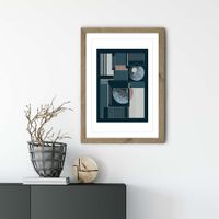 Oak Frame Geometric III Art Print | Bombinate Oak Frame Geometric III Art Print | Bombinate