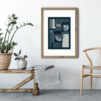 Oak Frame Geometric III Art Print | Bombinate Oak Frame Geometric III Art Print | Bombinate