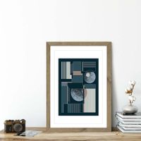 Oak Frame Geometric III Art Print | Bombinate Oak Frame Geometric III Art Print | Bombinate