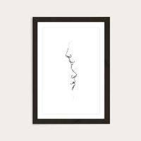 Black Frame Kiss Me By Your Heart Art Print | Bombinate Black Frame Kiss Me By Your Heart Art Print | Bombinate