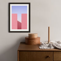 Walking On Sunset Art Print Black Frame | Bombinate Walking On Sunset Art Print Black Frame | Bombinate