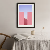 Walking On Sunset Art Print Black Frame | Bombinate Walking On Sunset Art Print Black Frame | Bombinate